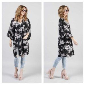Spiritual Gangster Maya Kimono Floral Cardigan OS